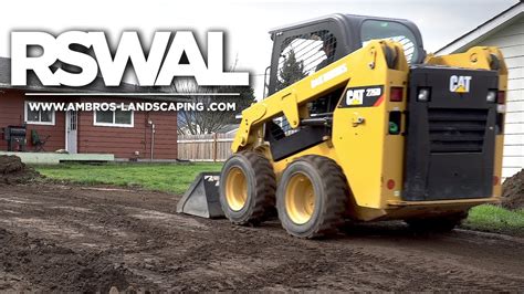 scraping a lawn with a skid steer|best skid steer for landscaping.